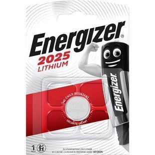 Батареї літієві CR2025 Lithium Energizer фото