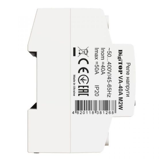 Реле напряжения с контролем тока DigiTOP VA-40A M2W 4820118381268 фото