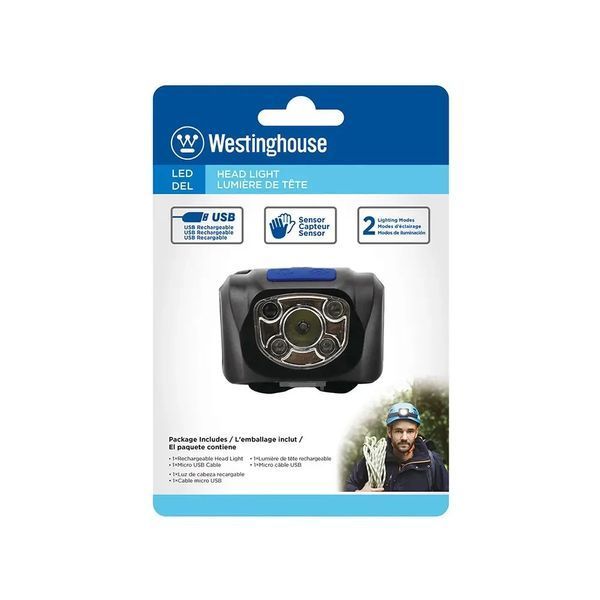 Фонарь налобный Westinghouse WF71 аккумуляторный с сенсором (шт) фото