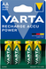 Акумулятор Varta Rechargeable Accu AA 2600 mAh BLI4 Ni-MH R2U (4008496745975) 591 фото 1