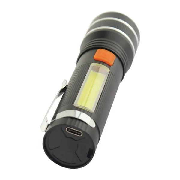 Ліхтар пошуковий Quantum QM-FL1032 Helper 10W LED zoom +COB з USB фото