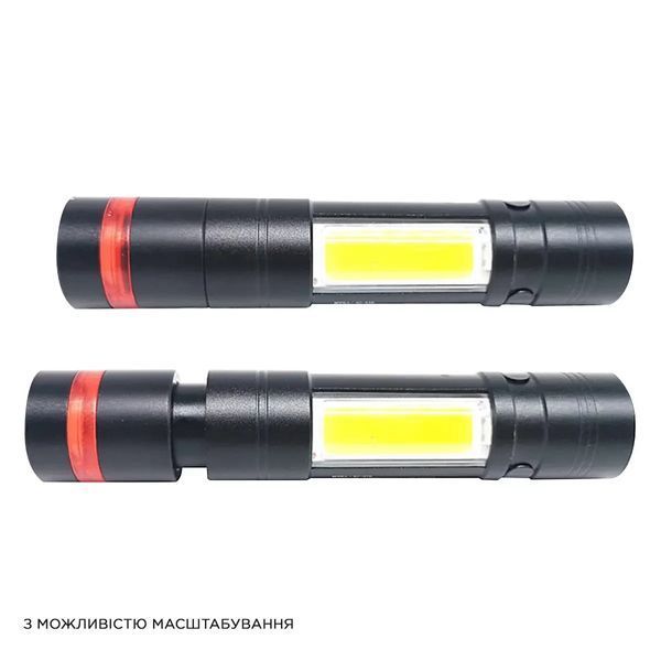 Фонарь ручной Quantum Assistant 3W LED+COB з USB с функцией Power Bank (шт) фото