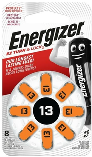 Батарейка Energizer Zinc Air 13 DP 8/48шт (Zinc Air 13DP ZA13 PR48 AC13 DA13 13A 13HP PR13) фото