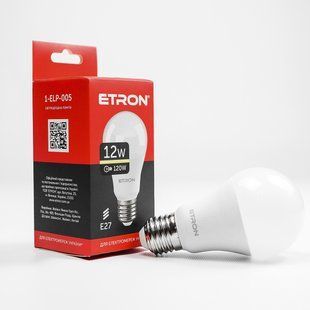 LED лампа ETRON Light 1-ELP-005 A60 12W 3000K E27 фото
