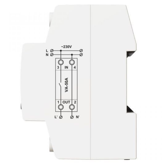 Реле напряжения с контролем тока DigiTOP VA-50A M2R 4820118381282 фото